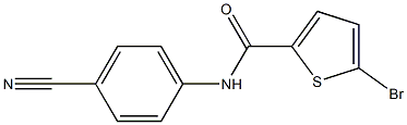 5-bromo-N-(4-cyanophenyl)thiophene-2-carboxamide Struktur