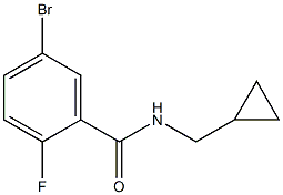 5-bromo-N-(cyclopropylmethyl)-2-fluorobenzamide Struktur