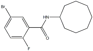 5-bromo-N-cyclooctyl-2-fluorobenzamide Struktur