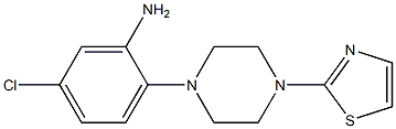 5-chloro-2-[4-(1,3-thiazol-2-yl)piperazin-1-yl]aniline Struktur