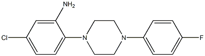 5-chloro-2-[4-(4-fluorophenyl)piperazin-1-yl]aniline Struktur