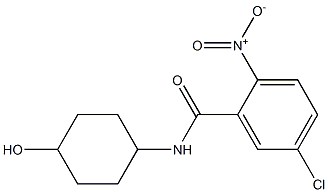 5-chloro-N-(4-hydroxycyclohexyl)-2-nitrobenzamide Struktur