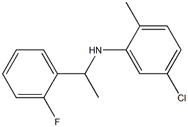 5-chloro-N-[1-(2-fluorophenyl)ethyl]-2-methylaniline Struktur