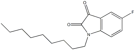 5-fluoro-1-nonyl-2,3-dihydro-1H-indole-2,3-dione Struktur