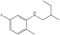 5-fluoro-2-methyl-N-(2-methylbutyl)aniline Struktur