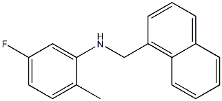 5-fluoro-2-methyl-N-(naphthalen-1-ylmethyl)aniline Struktur