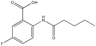 5-fluoro-2-pentanamidobenzoic acid Struktur