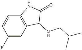 5-fluoro-3-[(2-methylpropyl)amino]-2,3-dihydro-1H-indol-2-one Struktur