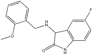 5-fluoro-3-{[(2-methoxyphenyl)methyl]amino}-2,3-dihydro-1H-indol-2-one Struktur