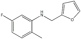 5-fluoro-N-(furan-2-ylmethyl)-2-methylaniline Struktur