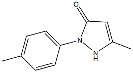 5-methyl-2-(4-methylphenyl)-2,3-dihydro-1H-pyrazol-3-one Struktur