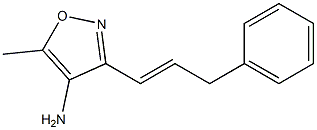 5-methyl-3-[(1E)-3-phenylprop-1-enyl]isoxazol-4-amine Struktur