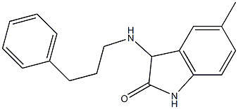 5-methyl-3-[(3-phenylpropyl)amino]-2,3-dihydro-1H-indol-2-one Struktur