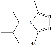 5-methyl-4-(3-methylbutan-2-yl)-4H-1,2,4-triazole-3-thiol Struktur