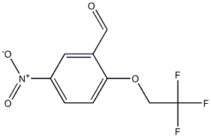 5-nitro-2-(2,2,2-trifluoroethoxy)benzaldehyde Struktur