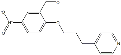 5-nitro-2-[3-(pyridin-4-yl)propoxy]benzaldehyde Struktur