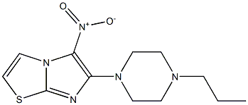 5-nitro-6-(4-propylpiperazin-1-yl)imidazo[2,1-b][1,3]thiazole Struktur