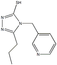 5-propyl-4-(pyridin-3-ylmethyl)-4H-1,2,4-triazole-3-thiol Struktur