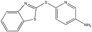 6-(1,3-benzothiazol-2-ylsulfanyl)pyridin-3-amine Struktur