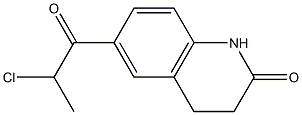 6-(2-chloropropanoyl)-1,2,3,4-tetrahydroquinolin-2-one Struktur