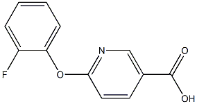 6-(2-fluorophenoxy)nicotinic acid Struktur