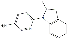 6-(2-methyl-2,3-dihydro-1H-indol-1-yl)pyridin-3-amine Struktur