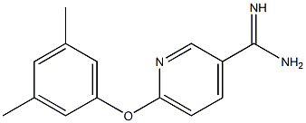 6-(3,5-dimethylphenoxy)pyridine-3-carboximidamide Struktur