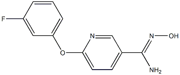 6-(3-fluorophenoxy)-N'-hydroxypyridine-3-carboximidamide Struktur