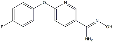 6-(4-fluorophenoxy)-N'-hydroxypyridine-3-carboximidamide Struktur