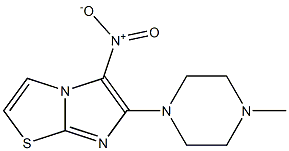 6-(4-methylpiperazin-1-yl)-5-nitroimidazo[2,1-b][1,3]thiazole Struktur