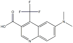 6-(dimethylamino)-4-(trifluoromethyl)quinoline-3-carboxylic acid Struktur