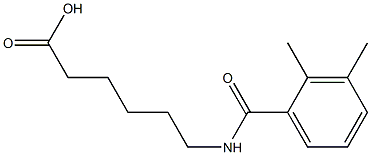 6-[(2,3-dimethylbenzoyl)amino]hexanoic acid Struktur