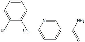 6-[(2-bromophenyl)amino]pyridine-3-carbothioamide Struktur