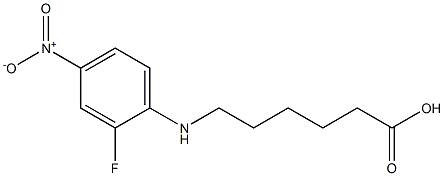 6-[(2-fluoro-4-nitrophenyl)amino]hexanoic acid Struktur