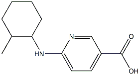 6-[(2-methylcyclohexyl)amino]pyridine-3-carboxylic acid Struktur