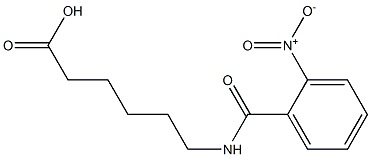 6-[(2-nitrobenzoyl)amino]hexanoic acid Struktur