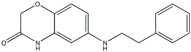 6-[(2-phenylethyl)amino]-3,4-dihydro-2H-1,4-benzoxazin-3-one Struktur