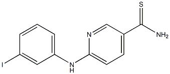 6-[(3-iodophenyl)amino]pyridine-3-carbothioamide Struktur