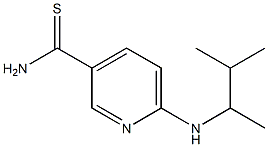 6-[(3-methylbutan-2-yl)amino]pyridine-3-carbothioamide Struktur