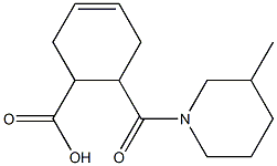 6-[(3-methylpiperidin-1-yl)carbonyl]cyclohex-3-ene-1-carboxylic acid Struktur