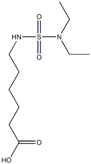 6-[(diethylsulfamoyl)amino]hexanoic acid Struktur