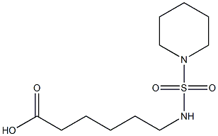 6-[(piperidine-1-sulfonyl)amino]hexanoic acid Struktur