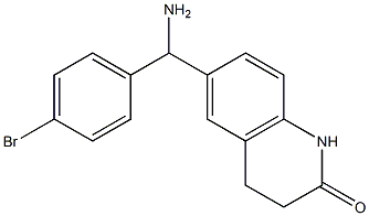 6-[amino(4-bromophenyl)methyl]-1,2,3,4-tetrahydroquinolin-2-one Struktur