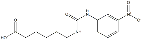 6-{[(3-nitrophenyl)carbamoyl]amino}hexanoic acid Struktur