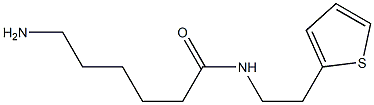 6-amino-N-(2-thien-2-ylethyl)hexanamide Struktur