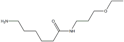 6-amino-N-(3-ethoxypropyl)hexanamide Struktur