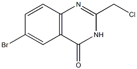 6-bromo-2-(chloromethyl)quinazolin-4(3H)-one Struktur