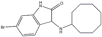 6-bromo-3-(cyclooctylamino)-2,3-dihydro-1H-indol-2-one Struktur