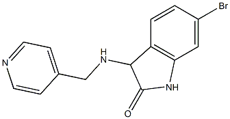 6-bromo-3-[(pyridin-4-ylmethyl)amino]-2,3-dihydro-1H-indol-2-one Struktur