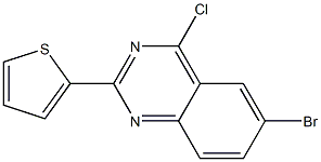 6-bromo-4-chloro-2-thien-2-ylquinazoline Struktur